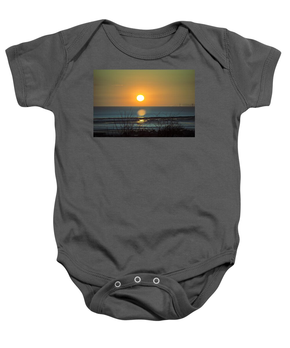 Golden Baby Onesie featuring the photograph Golden Orb by Spikey Mouse Photography