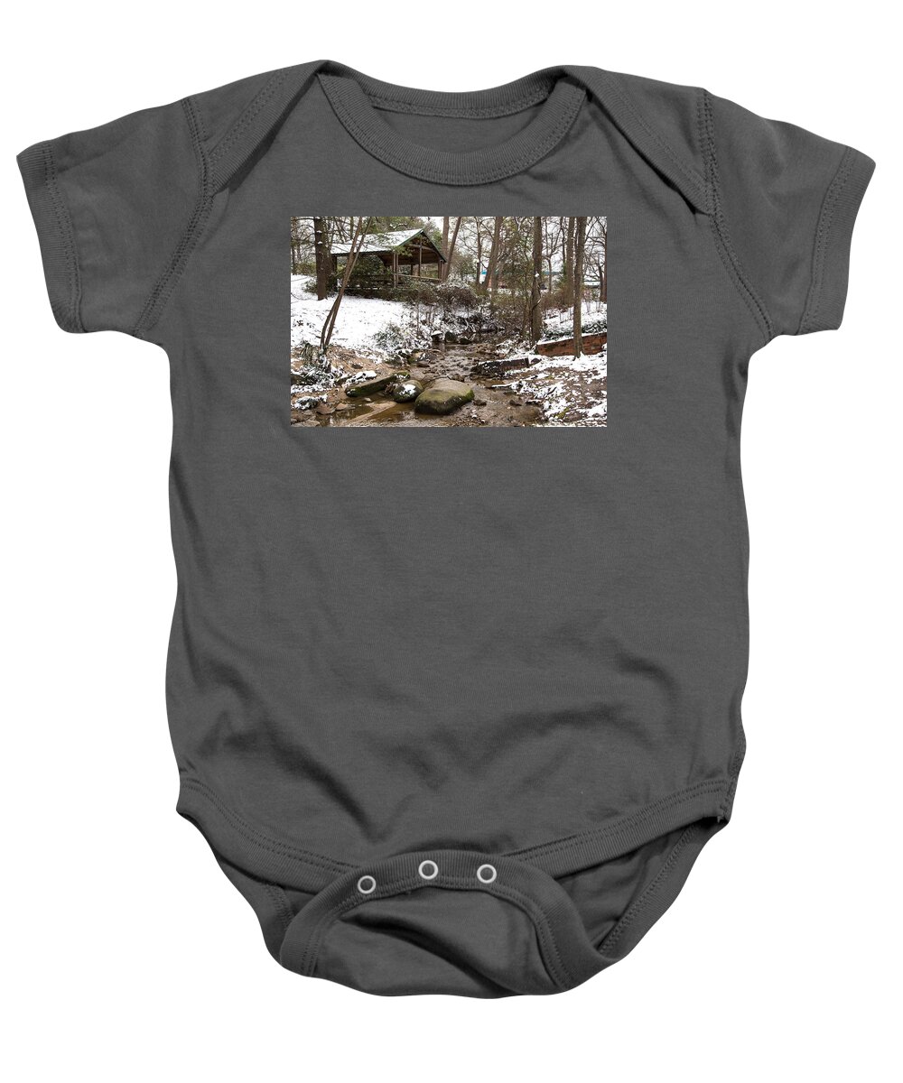 Cayce Baby Onesie featuring the photograph Guignard Park in Winter by Charles Hite