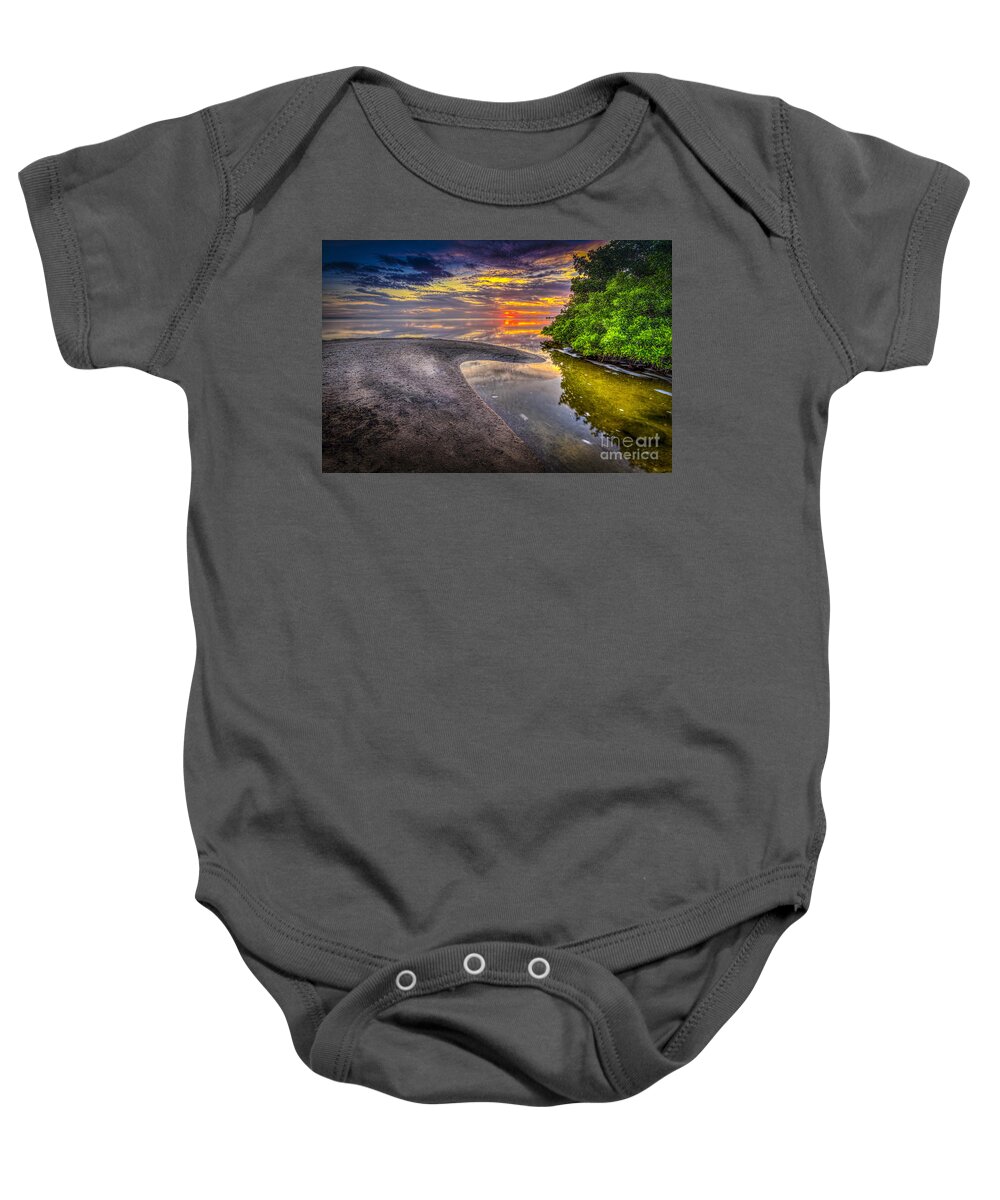 At Days End Baby Onesie featuring the photograph Gulf Stream by Marvin Spates