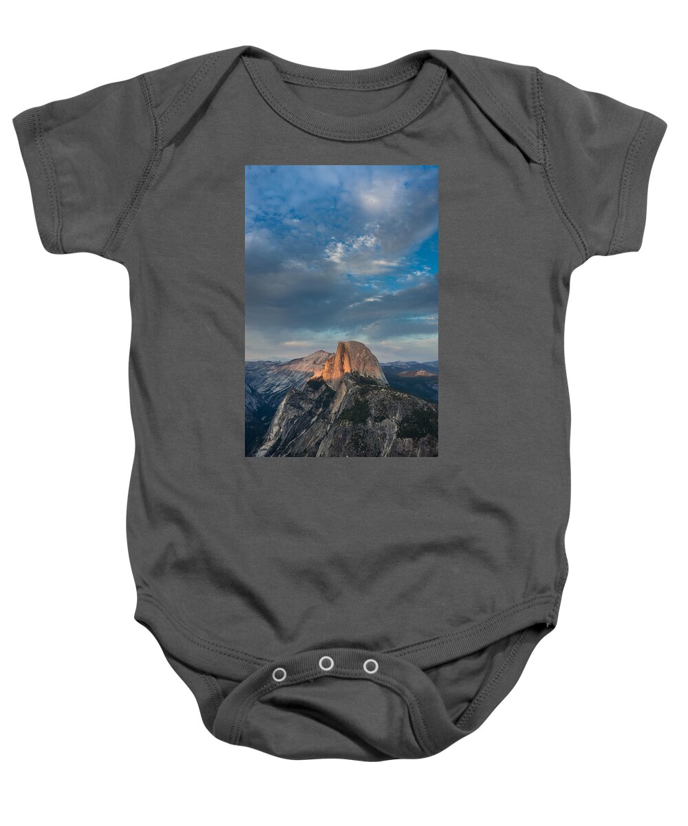 Yosemite National Park Baby Onesie featuring the photograph Half Dome Evening by Greg Nyquist