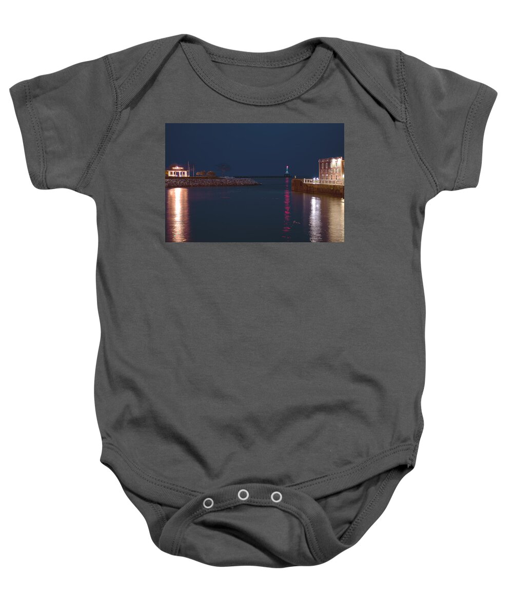 Smith Bros Baby Onesie featuring the photograph Harborside Icons by James Meyer