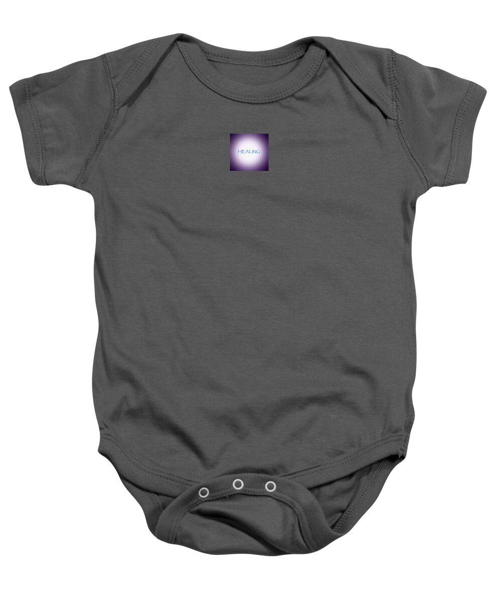 Heal Baby Onesie featuring the painting Healing Light by Steve Fields