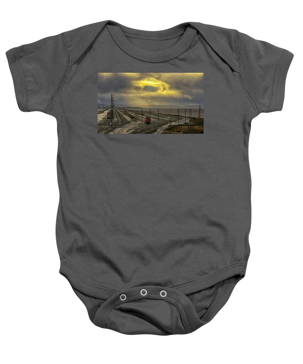 Deltaport Baby Onesie featuring the photograph Helping The World Go Round by Paul W Sharpe Aka Wizard of Wonders