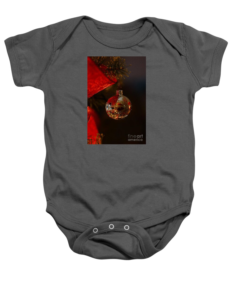 Christmas Baby Onesie featuring the photograph Holiday Season by Linda Shafer