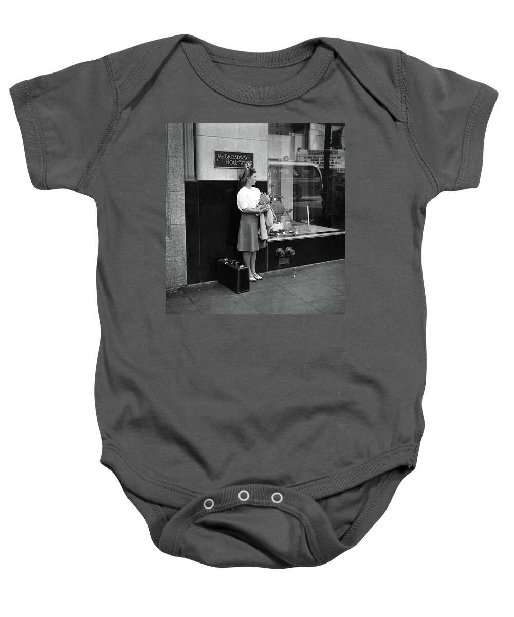 1942 Baby Onesie featuring the photograph Hollywood, 1942 by Granger