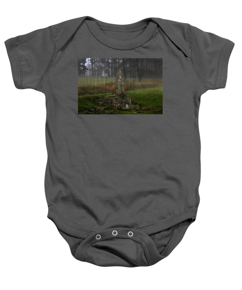 Howard Chandler Christy Baby Onesie featuring the photograph Howard Chandler Christy Ruins by David Yocum