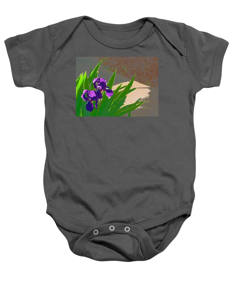 Floral Baby Onesie featuring the photograph Iris 57 by Pamela Cooper
