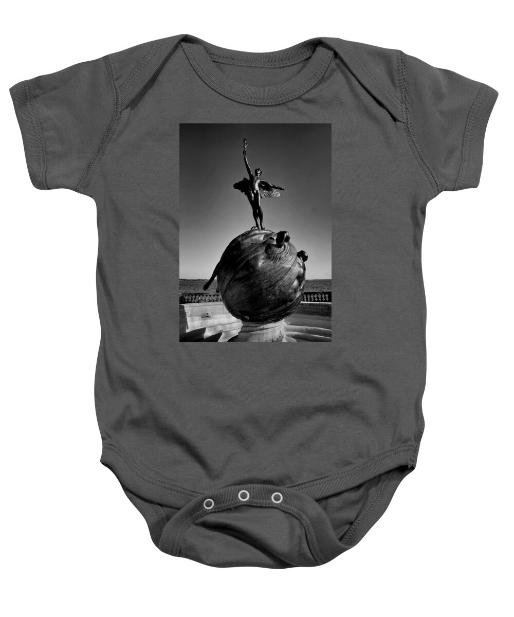 Joshua House Photography Baby Onesie featuring the photograph Jacksonville War Memorial by Joshua House