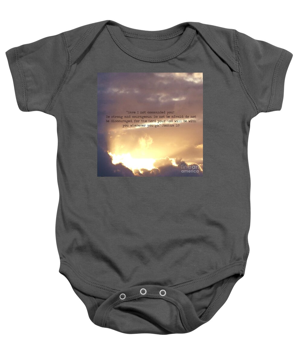 Joshua Baby Onesie featuring the photograph Joshua 1 by Andrea Anderegg