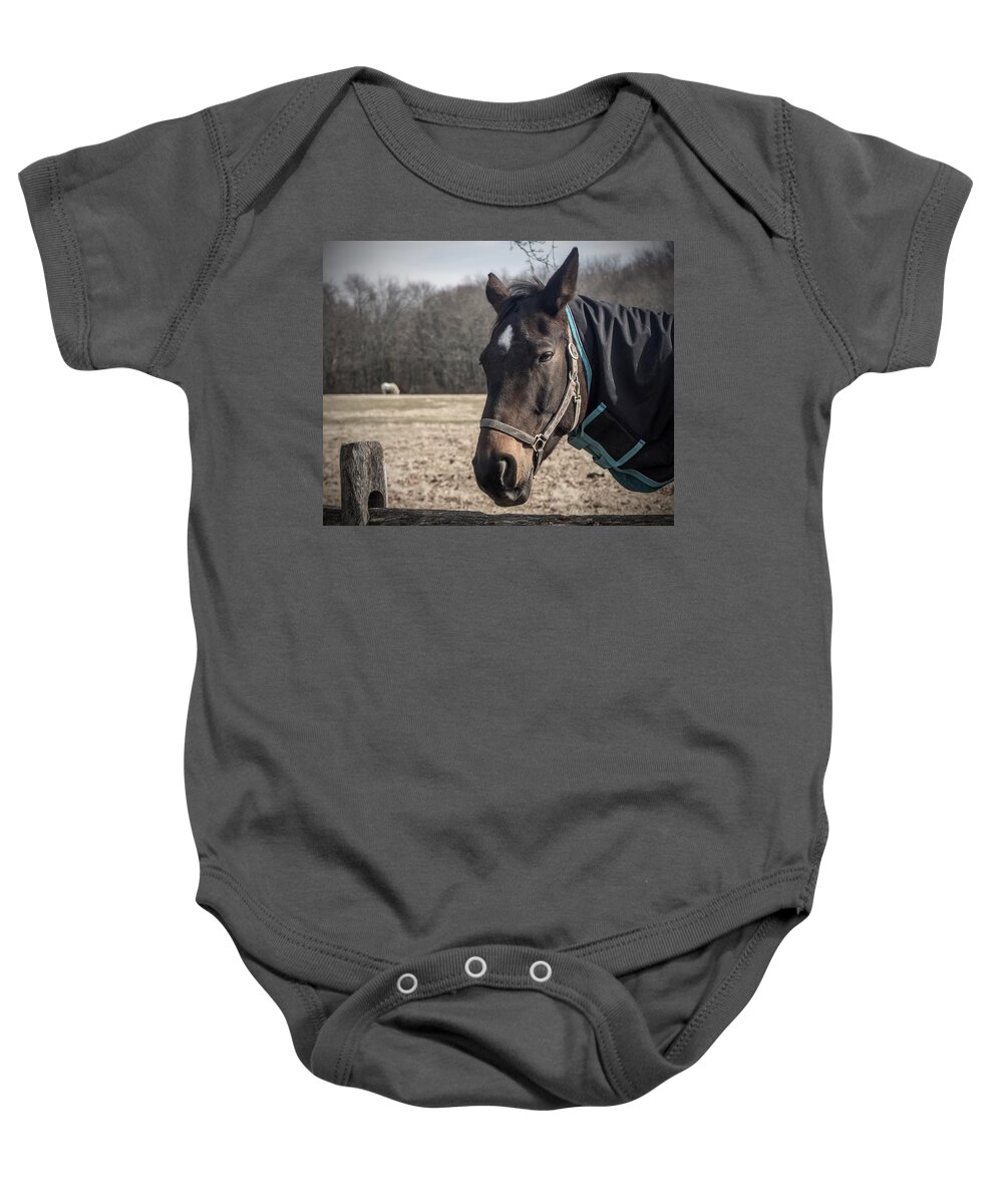 Just Chillin Baby Onesie featuring the photograph Just Chillin by Photographic Arts And Design Studio