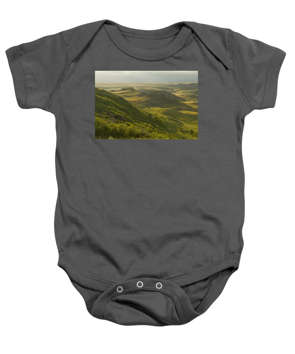Outdoors Baby Onesie featuring the photograph Killdeer Badlands In East Block Of by Dave Reede