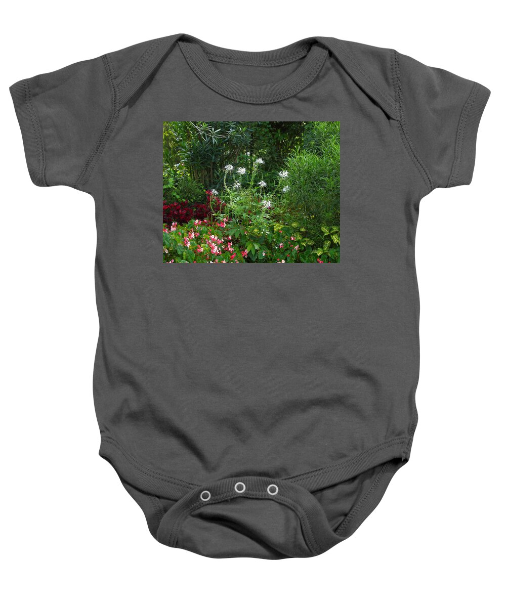 Gardens Baby Onesie featuring the photograph Lake Atitlan Botanical Garden by Robert McKinstry