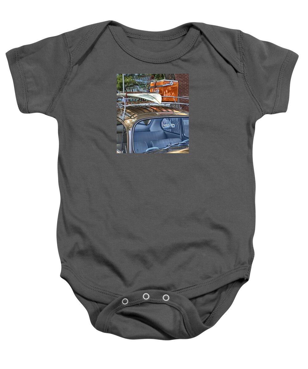 Volkswagon Baby Onesie featuring the photograph Let's Go Surfing by Theresa Tahara