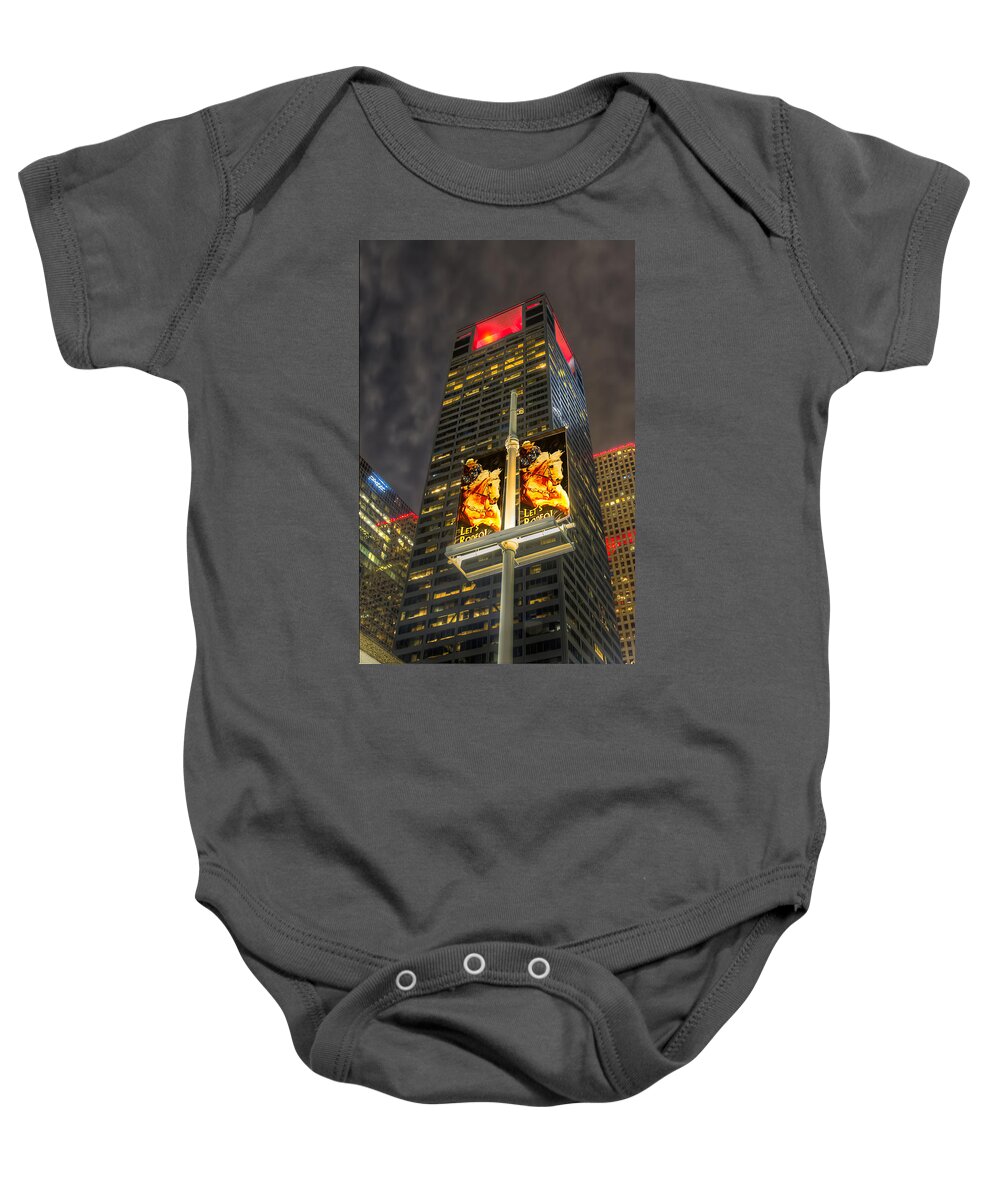 Downtown Baby Onesie featuring the photograph Let's Rodeo by Tim Stanley