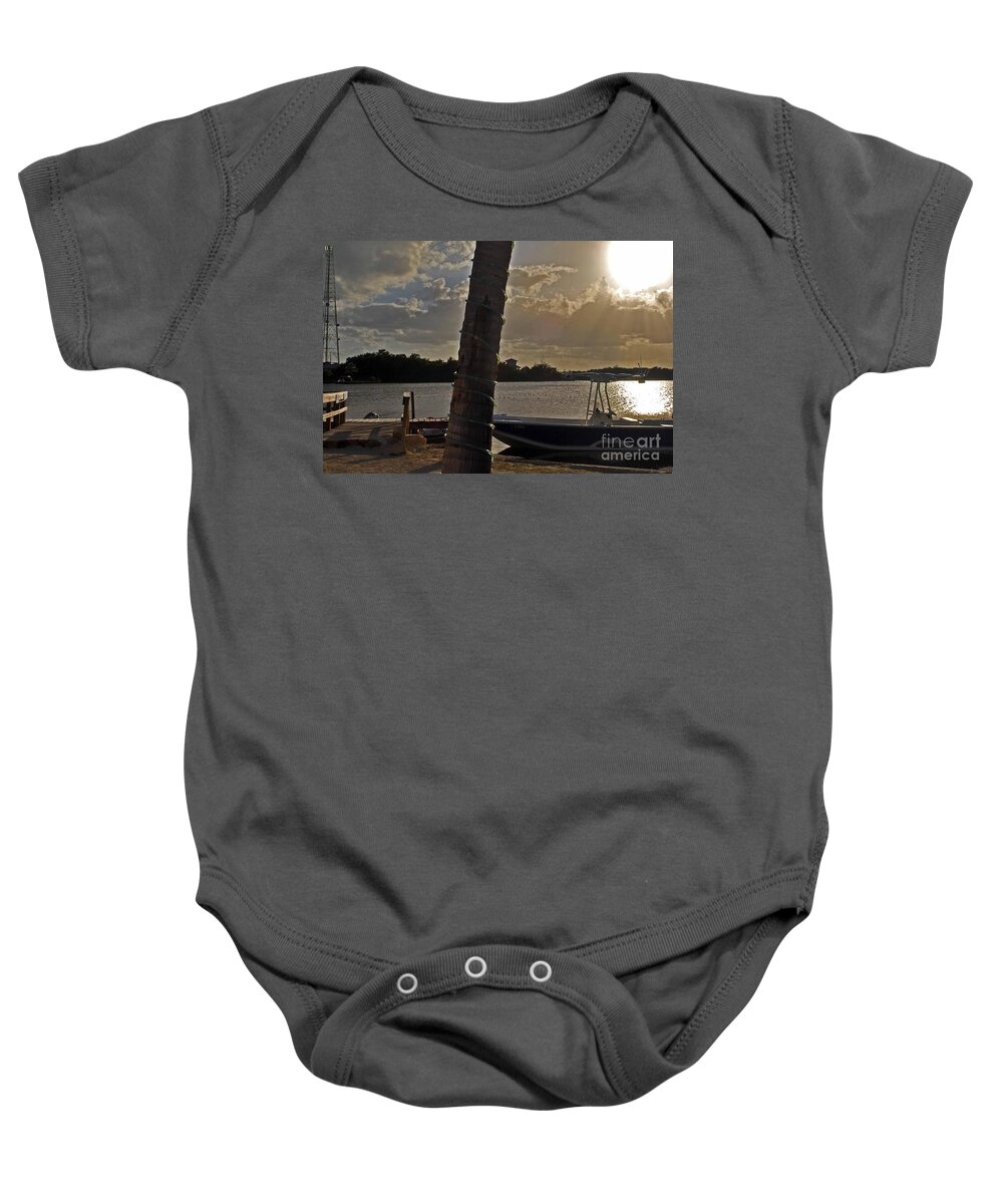 Key West Baby Onesie featuring the photograph Lorelei View by Judy Wolinsky