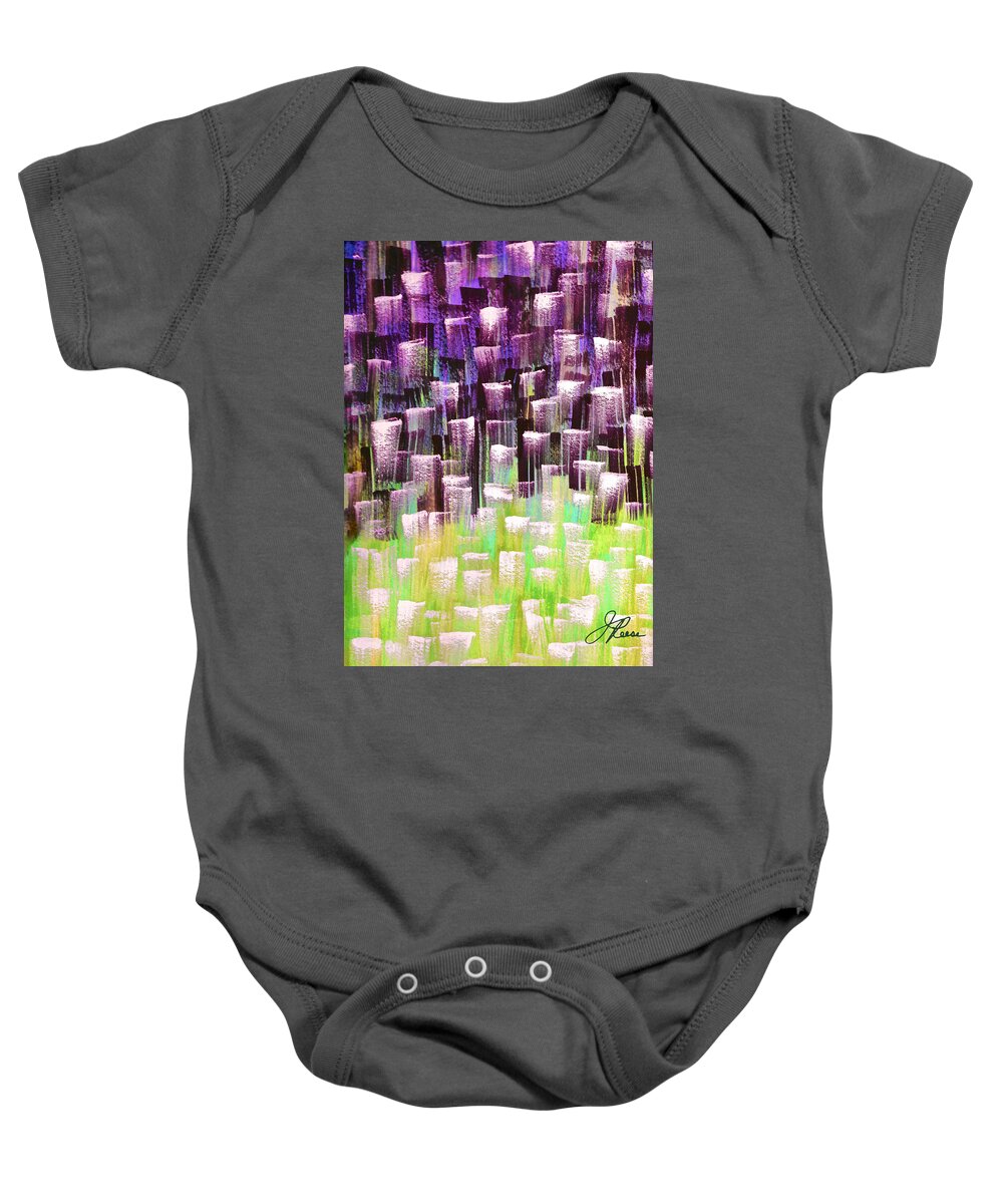 Abstract Painting Baby Onesie featuring the painting Lyrical Painting by Joan Reese