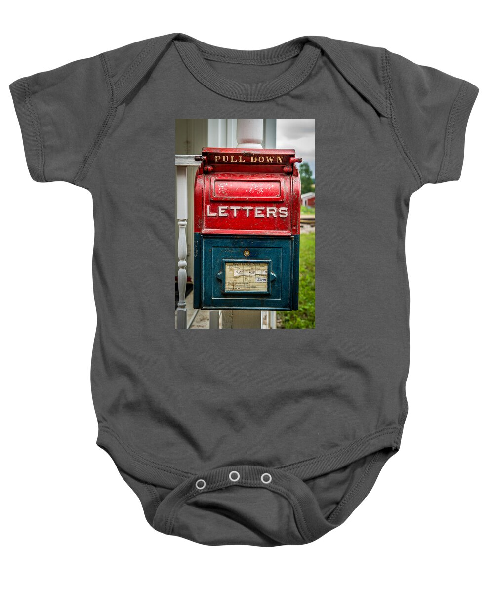 Mail Box Baby Onesie featuring the photograph Mail Box by Paul Freidlund