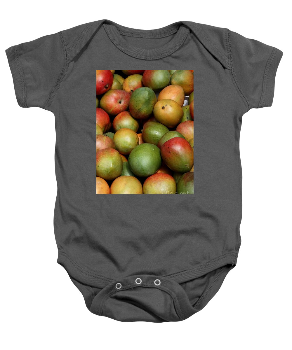 Food Baby Onesie featuring the photograph Mangoes by Carol Groenen