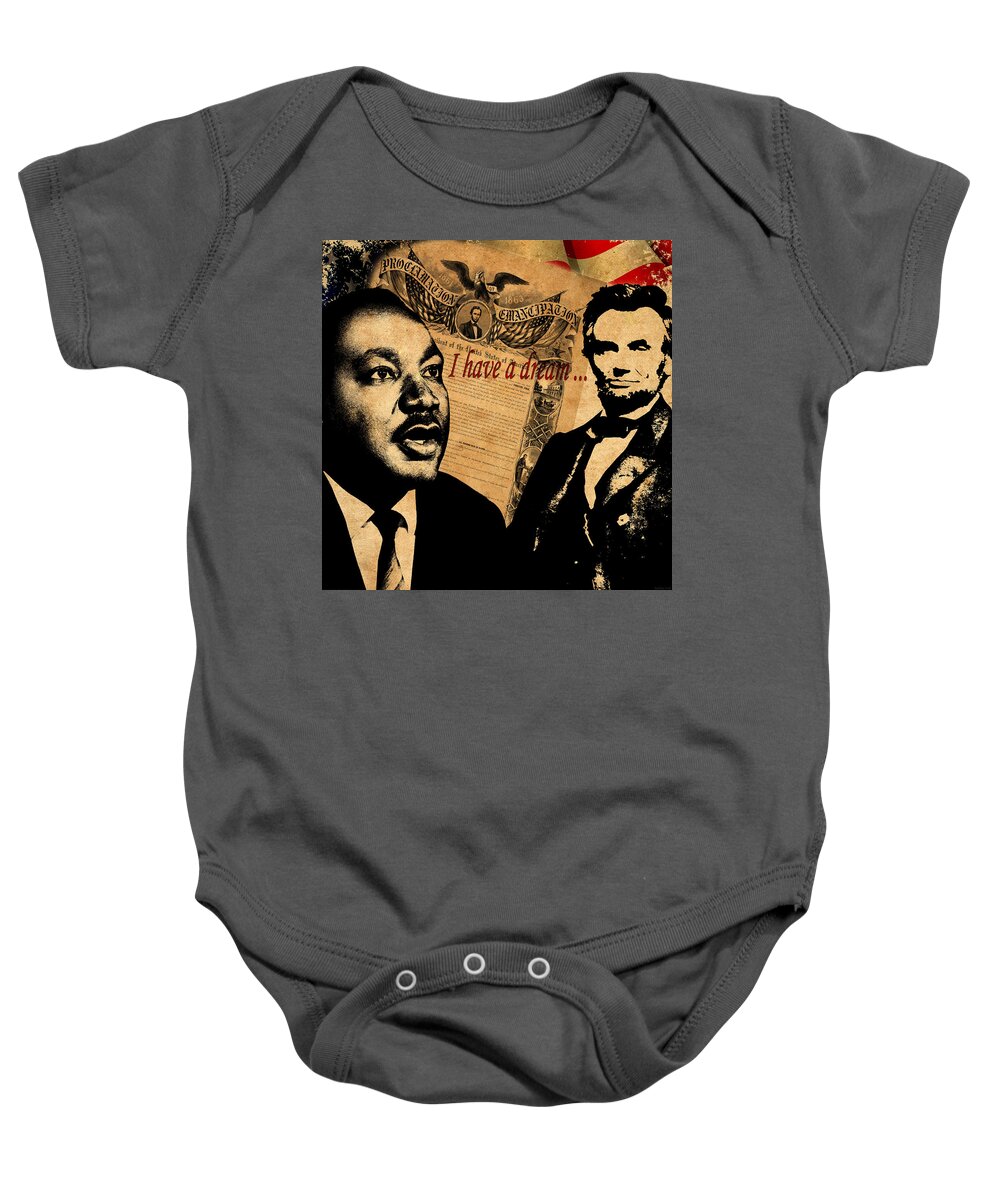 Martin Luther King Junior Baby Onesie featuring the photograph Martin Luther King Jr 2 by Andrew Fare