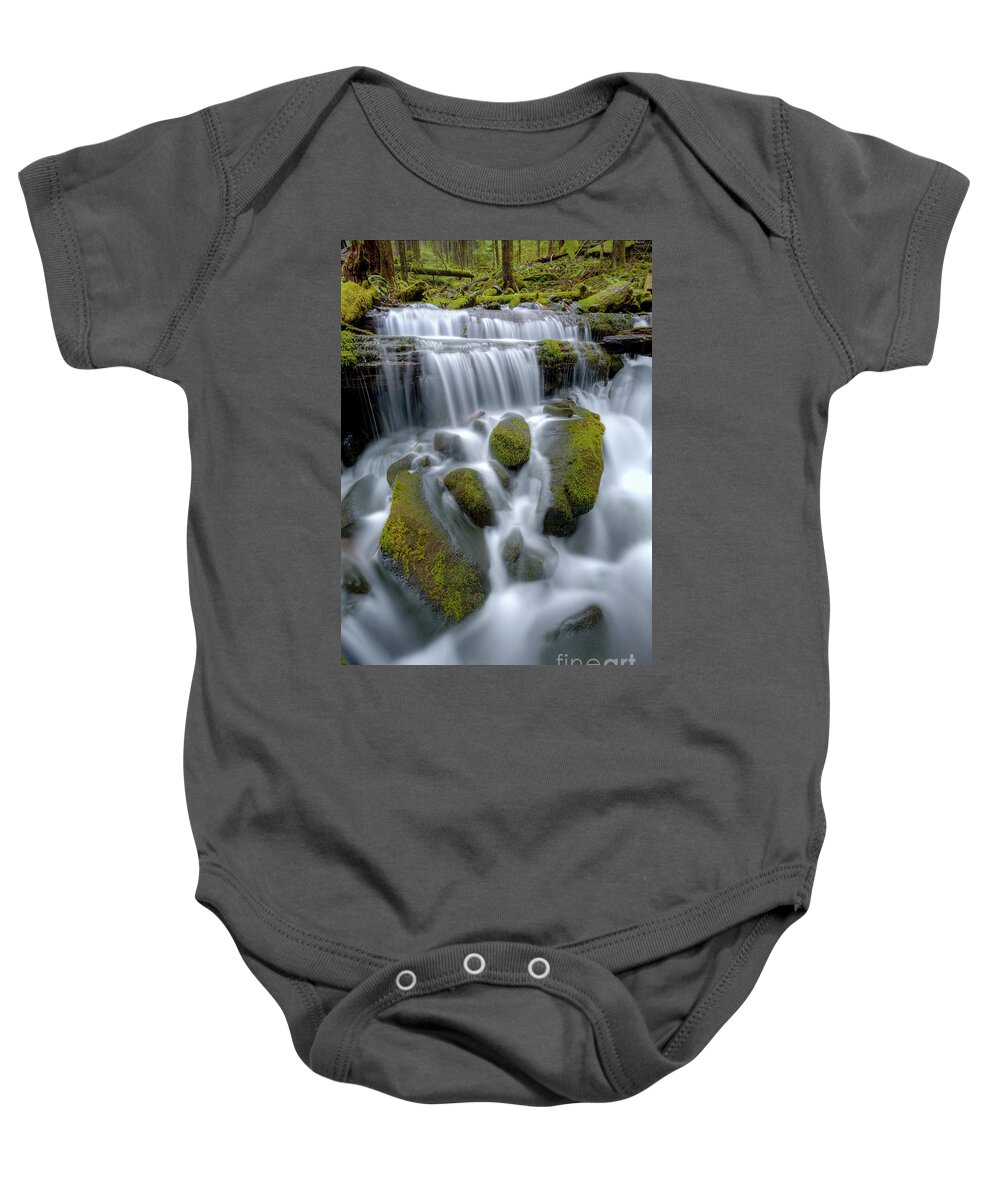 Waterfall Baby Onesie featuring the photograph Megaflow by Marco Crupi