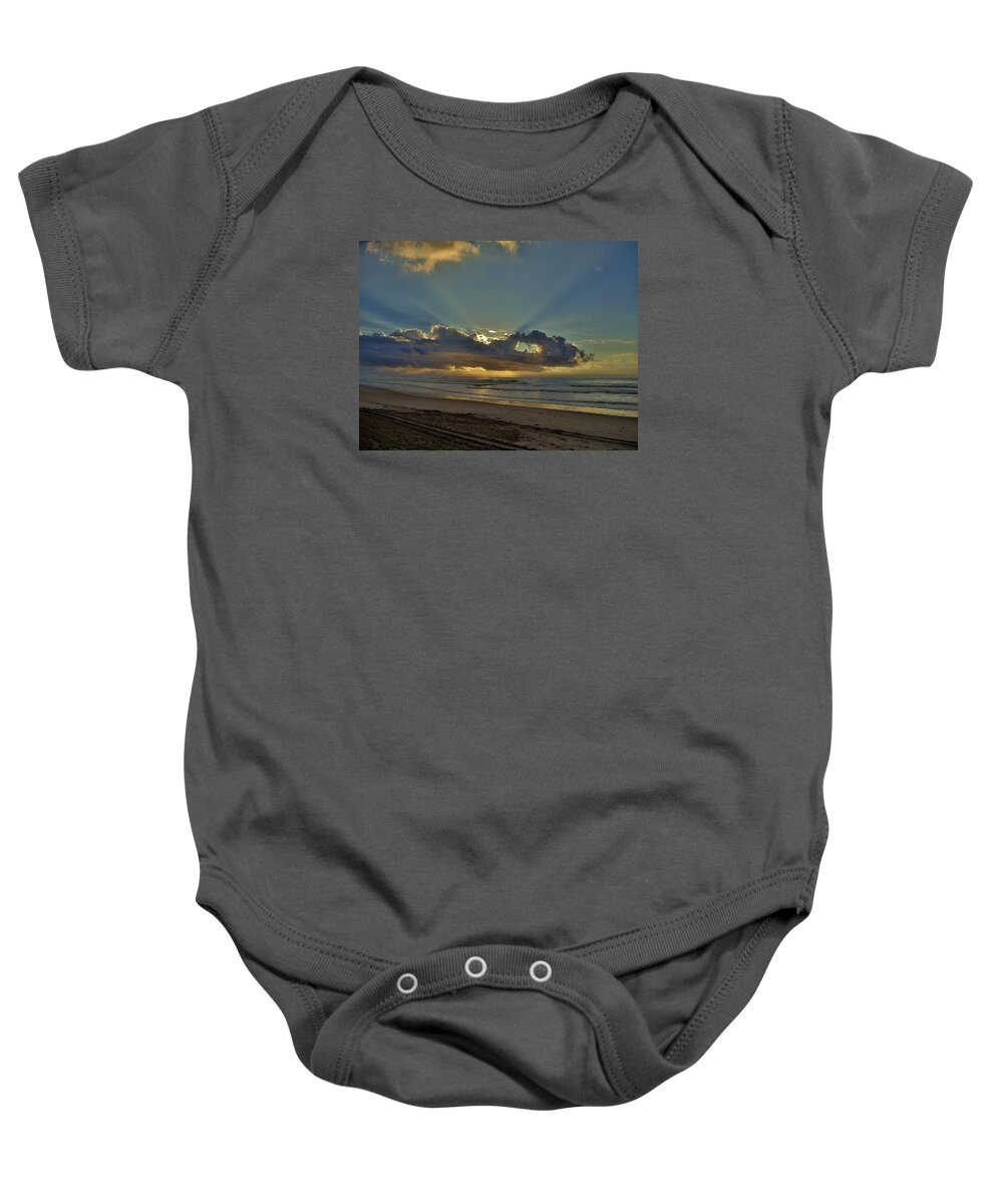 Sunrise Baby Onesie featuring the photograph Morning Glory by Ed Sweeney
