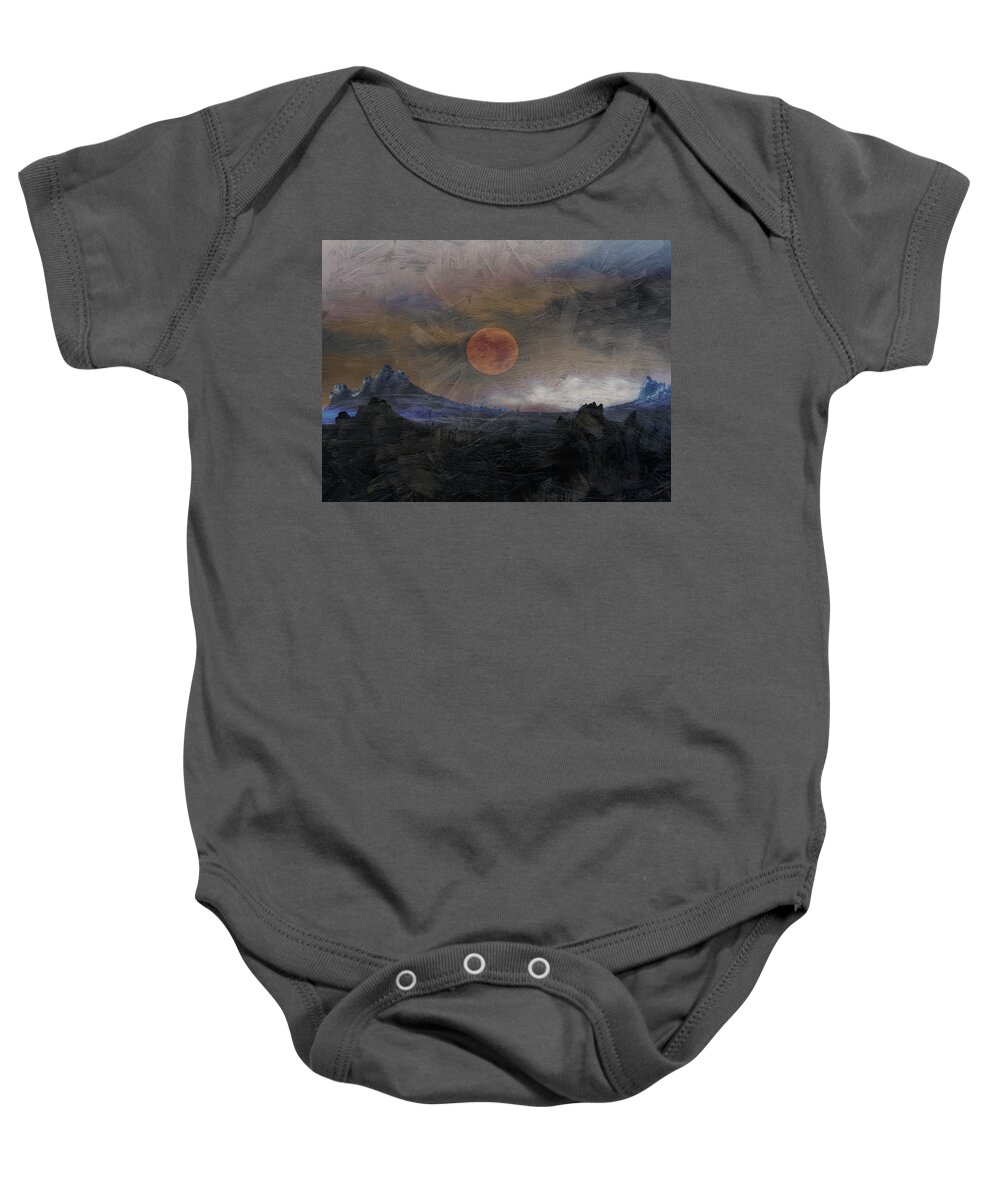 Landscape Baby Onesie featuring the photograph Mountains of Morlea by Ed Hall