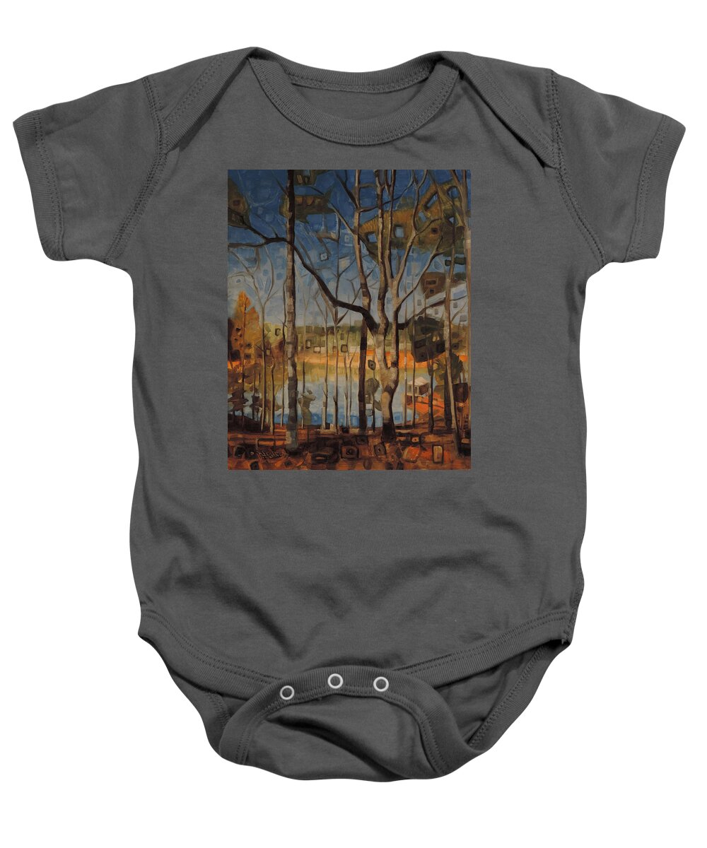 Nature Baby Onesie featuring the painting Nature's Coloring Book by T S Carson