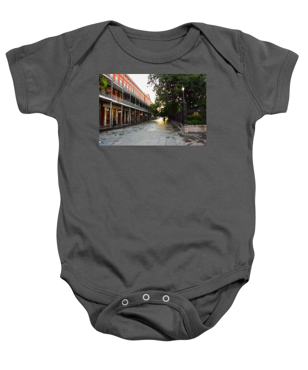 New Orleans Baby Onesie featuring the photograph New Orleans Streets by Ryan Burton