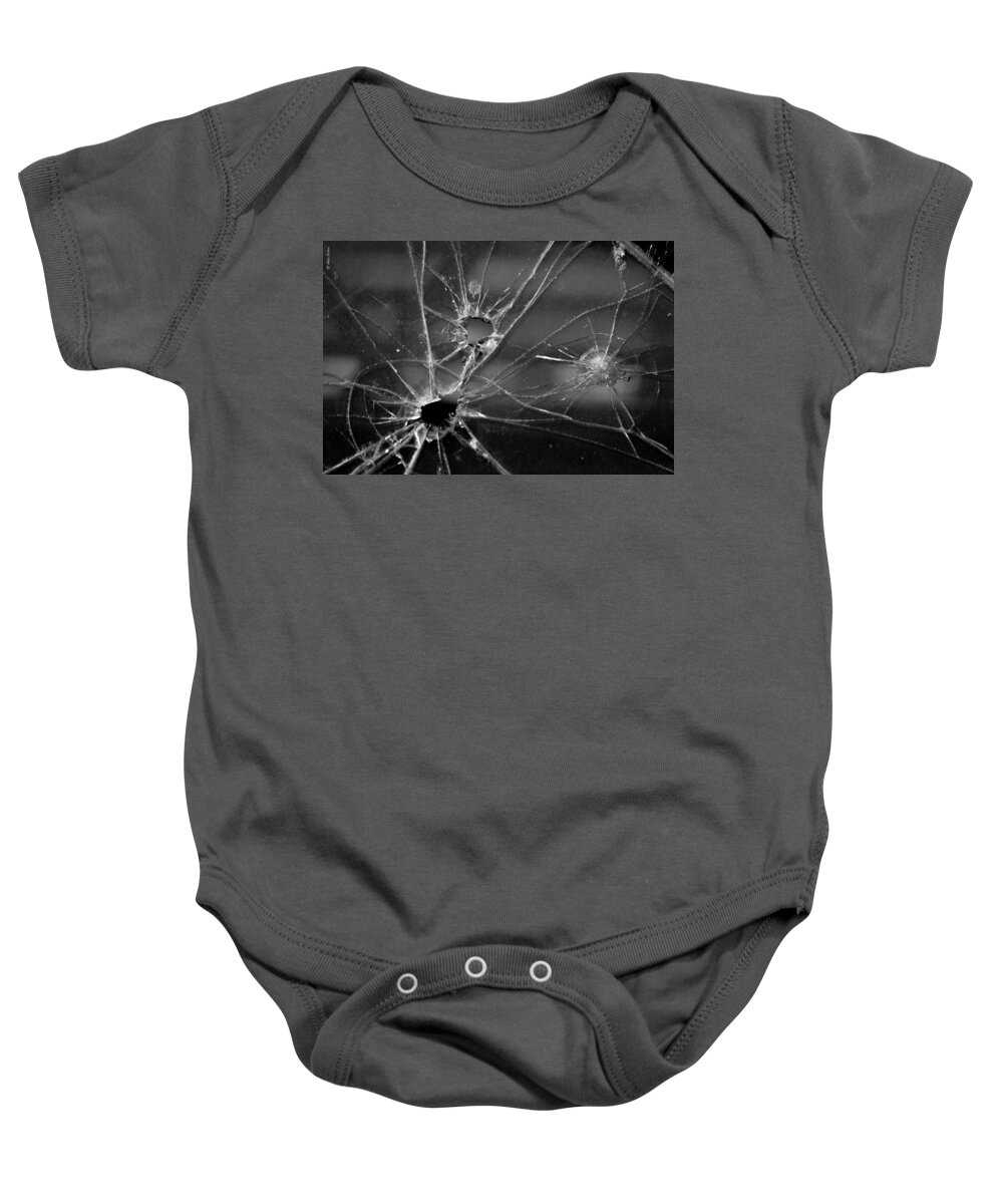 Glass Baby Onesie featuring the photograph Not a bullet-proof by Alexander Fedin