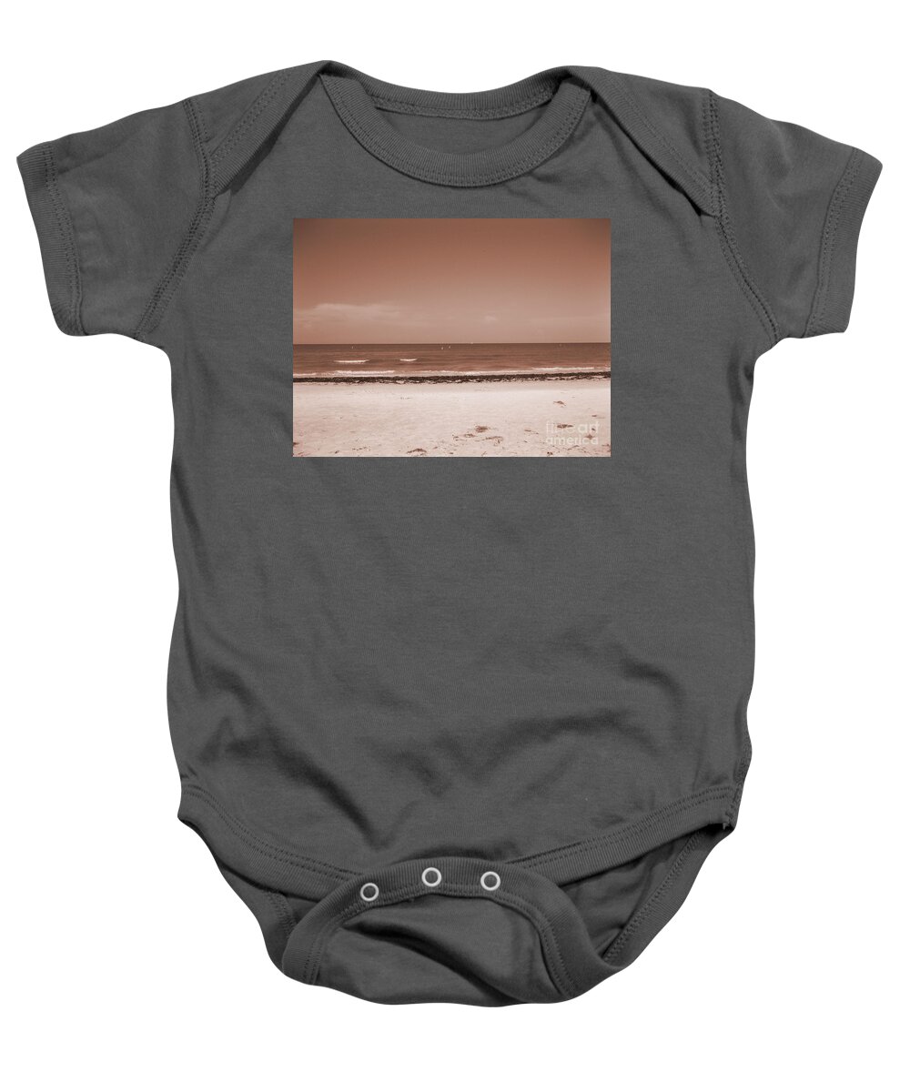 Beautiful Day Baby Onesie featuring the photograph One old picture by Oksana Semenchenko