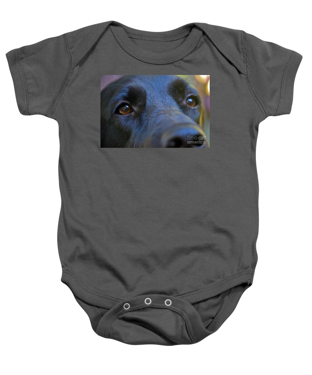 Dog Baby Onesie featuring the photograph Pepper by PatriZio M Busnel