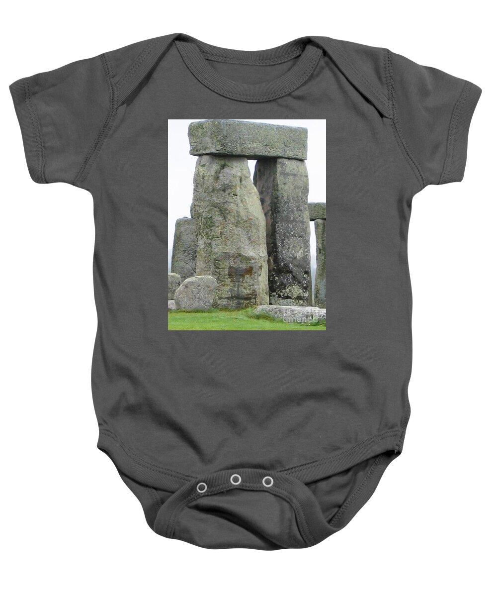 Stonehenge Baby Onesie featuring the photograph Pi by Denise Railey