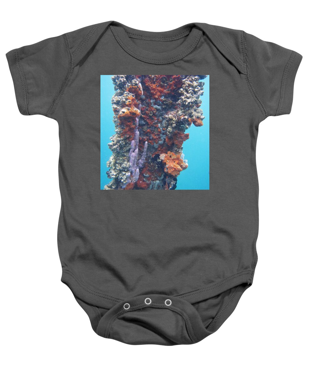 Bocas Del Toro Baby Onesie featuring the photograph Pillar of Life by Lynne Browne