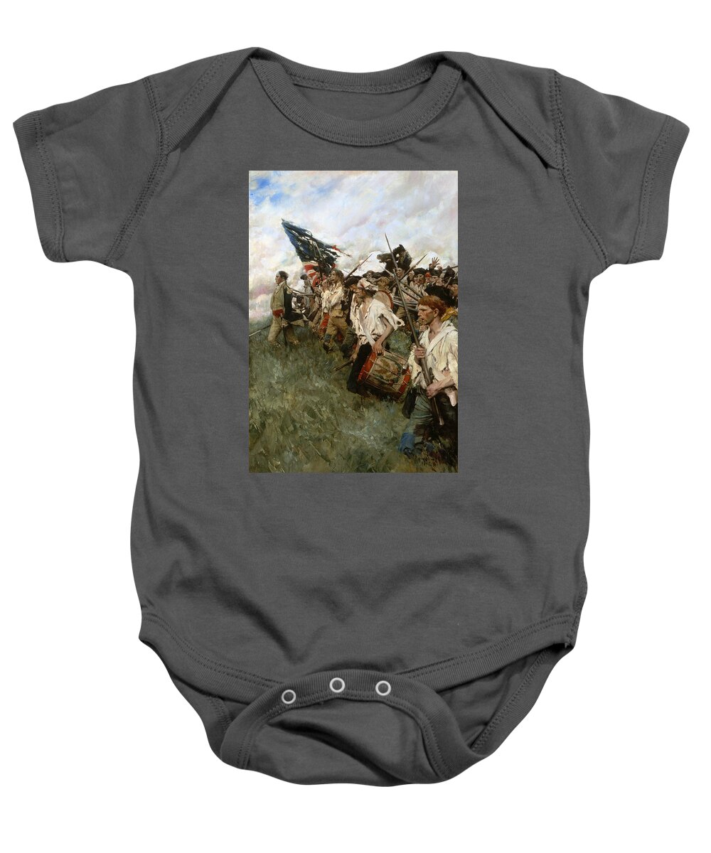 1780s Baby Onesie featuring the painting The Nation Makers, 1906 by Howard Pyle