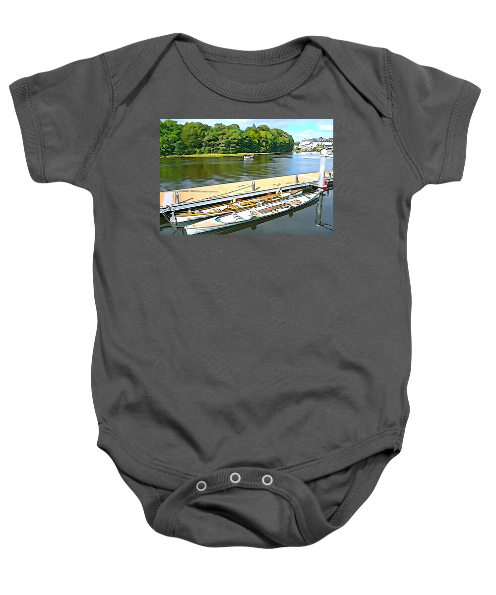 Row Baby Onesie featuring the photograph Ready to Row by Norma Brock
