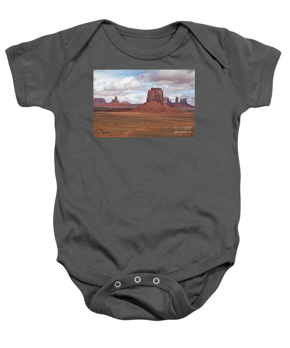  Baby Onesie featuring the photograph Red Valley by Jim Garrison