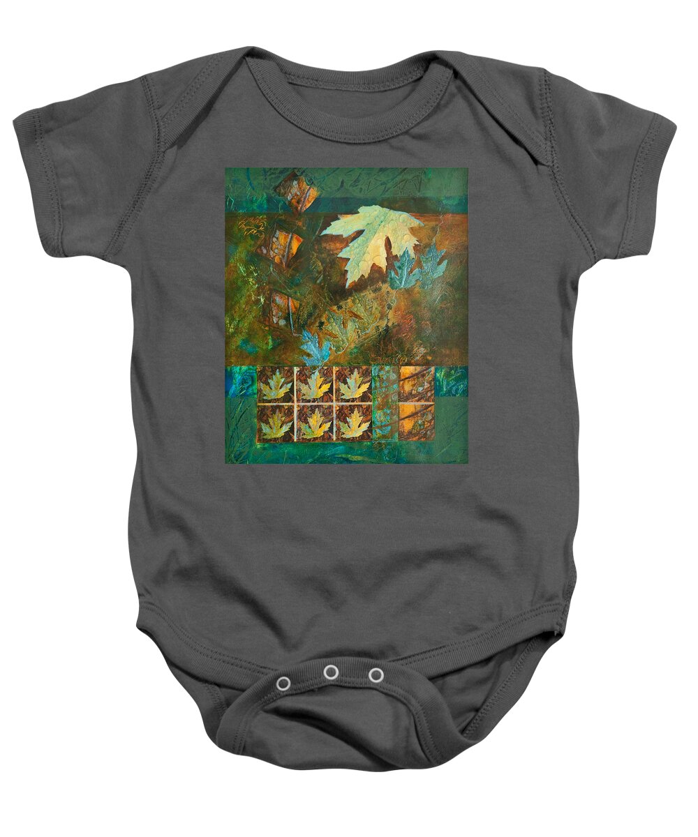 Mixed-media Baby Onesie featuring the mixed media Reflection by Christie Kowalski