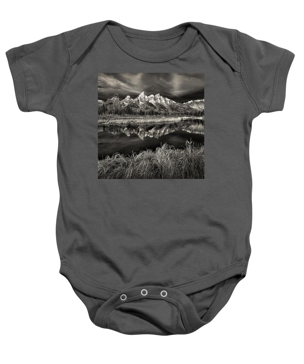 Wyoming Baby Onesie featuring the photograph Reflecting by Robert Fawcett