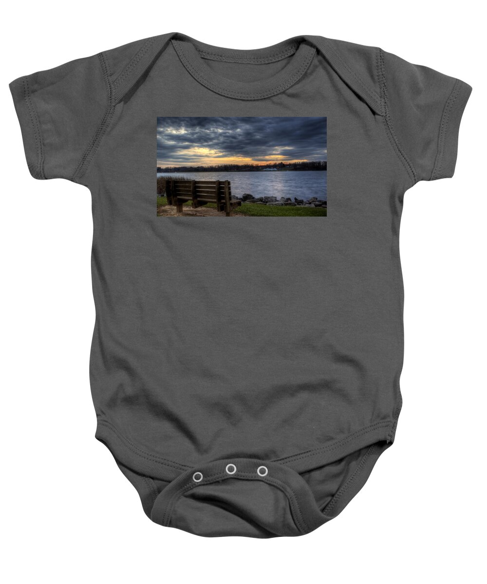 Landscape Baby Onesie featuring the photograph Reflection Time by David Dufresne