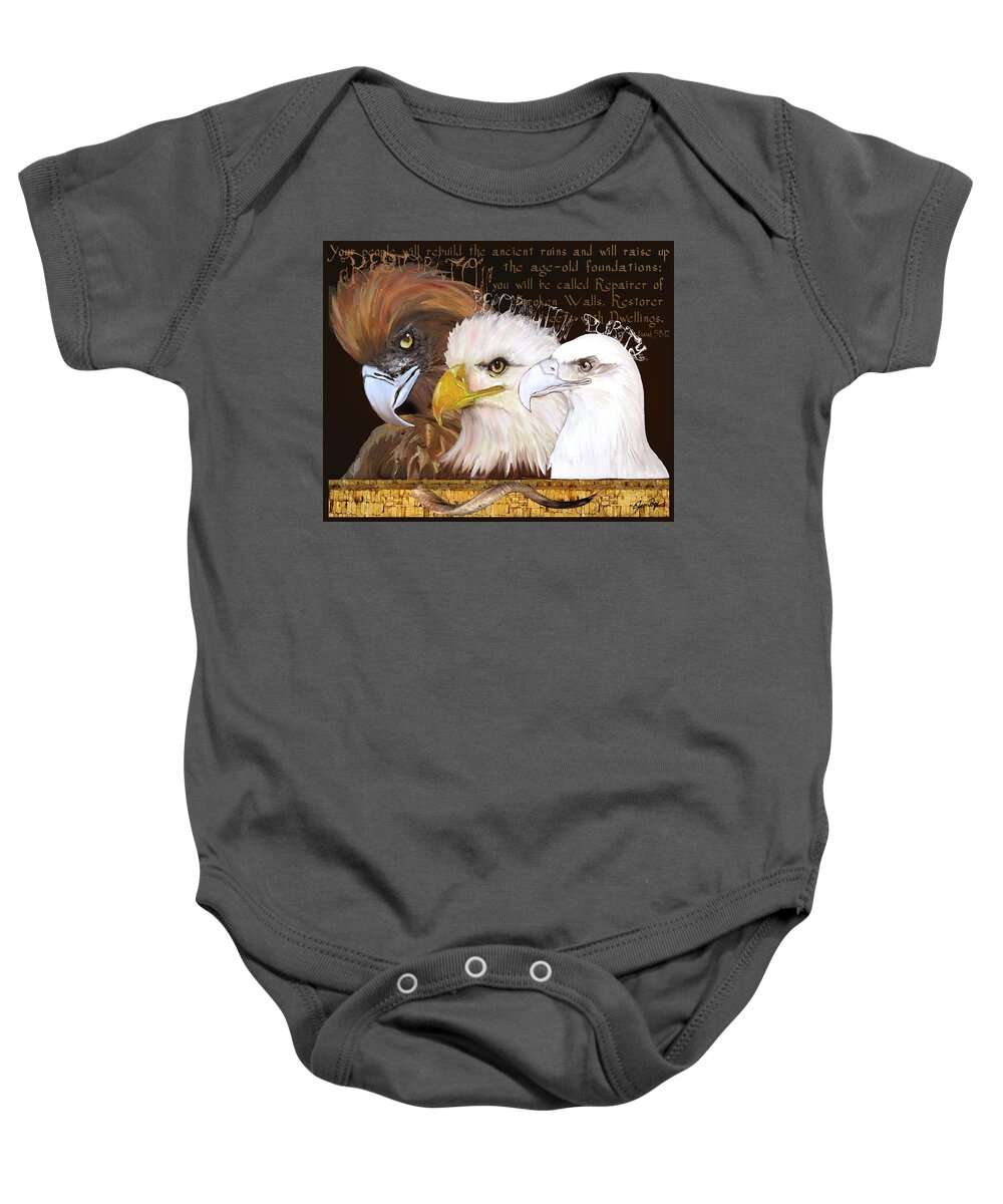 Restoration Baby Onesie featuring the painting Restoration by Jennifer Page