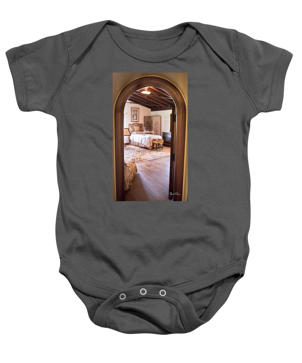 susan Molnar Baby Onesie featuring the photograph Retreat To The Past by Susan Molnar