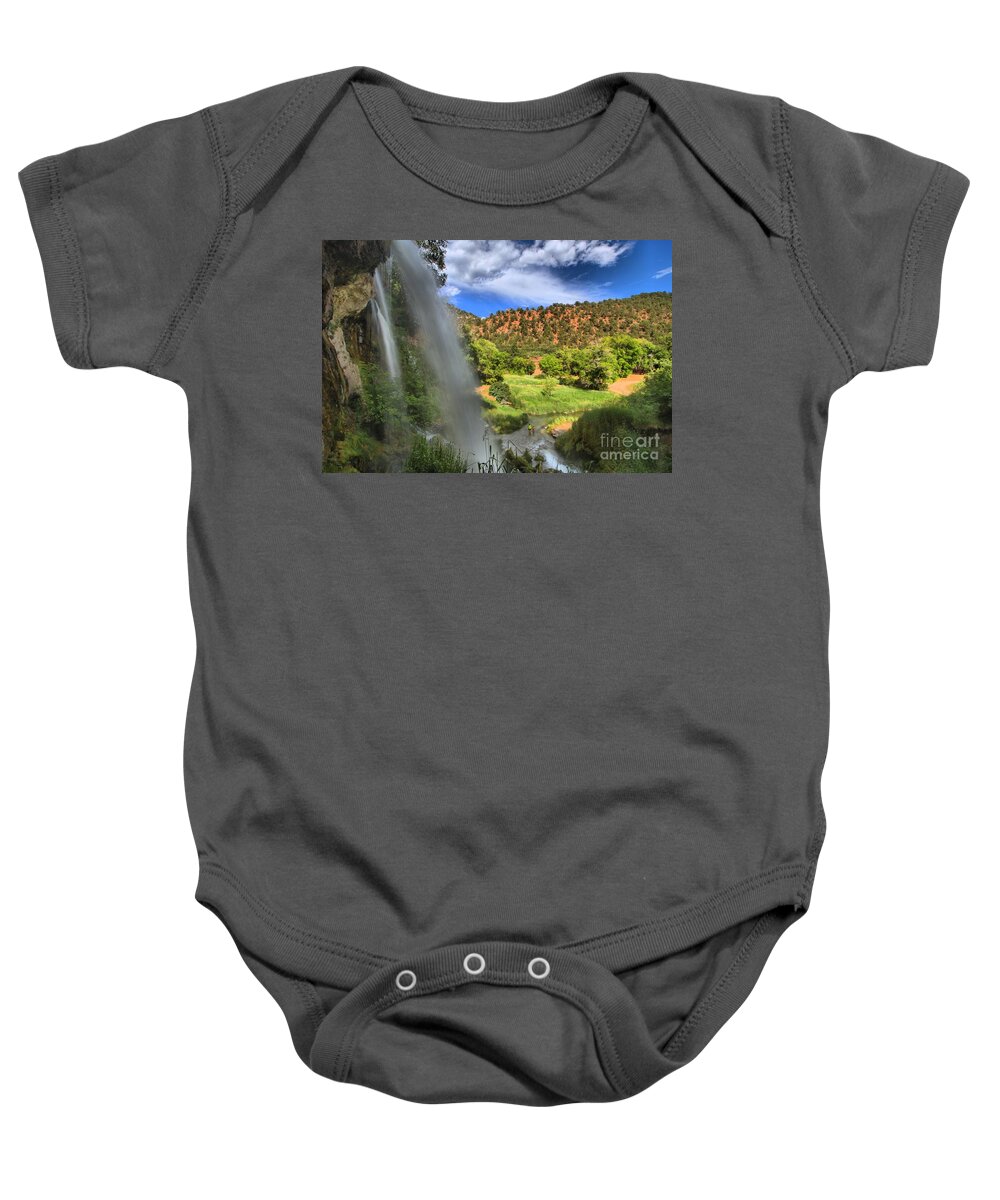 Rifle Falls Baby Onesie featuring the photograph Rifle Falls Valley by Adam Jewell