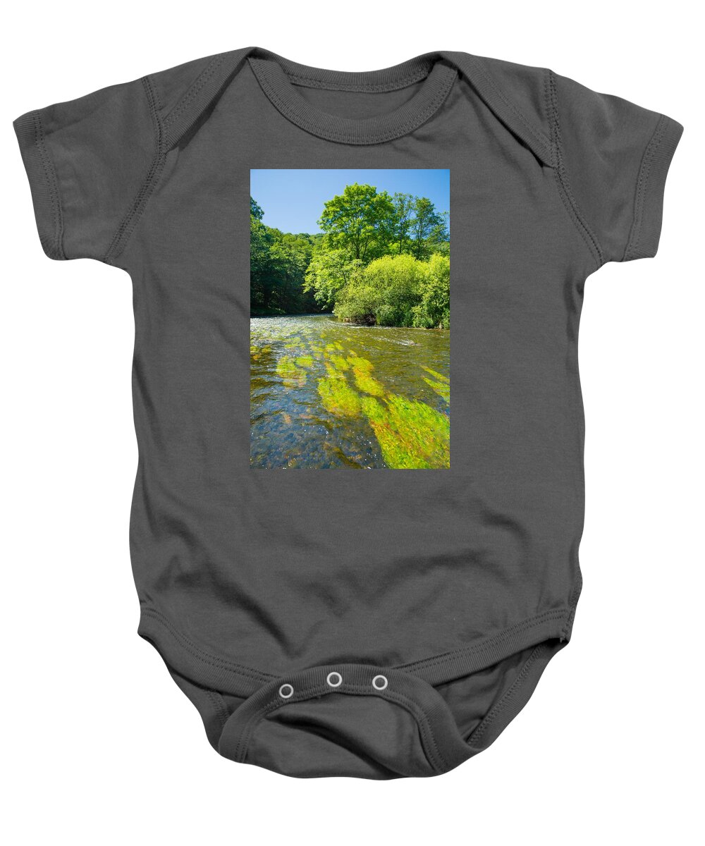River Baby Onesie featuring the photograph River Thaya In Austria by Andreas Berthold