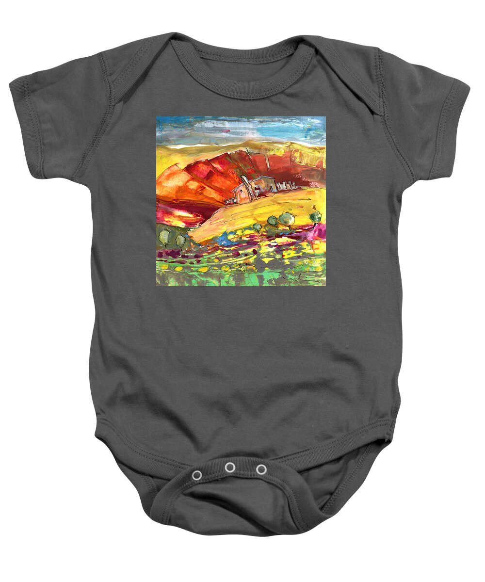 Travel Baby Onesie featuring the painting Ronda 04 by Miki De Goodaboom