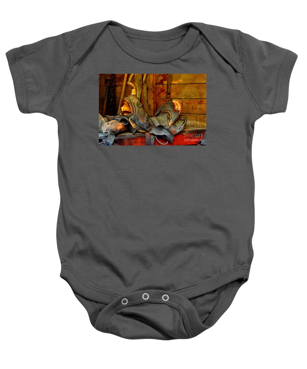 Abstract Baby Onesie featuring the photograph Rough Ride by Lauren Leigh Hunter Fine Art Photography