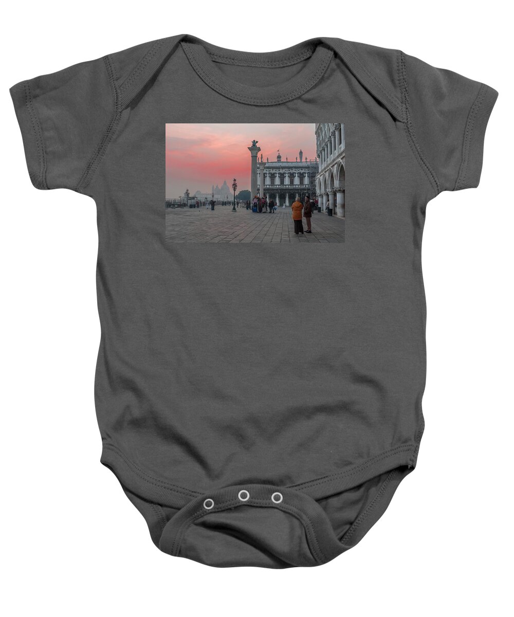 Venice Italy Baby Onesie featuring the photograph San Marco at Dusk. Venice by Juan Carlos Ferro Duque
