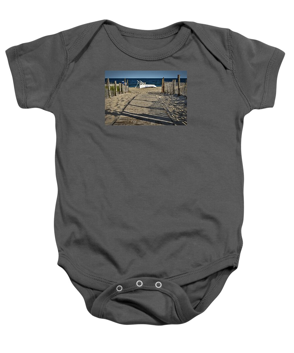 Jersey Shore Baby Onesie featuring the photograph Seaside Park New Jersey Shore by Susan Candelario