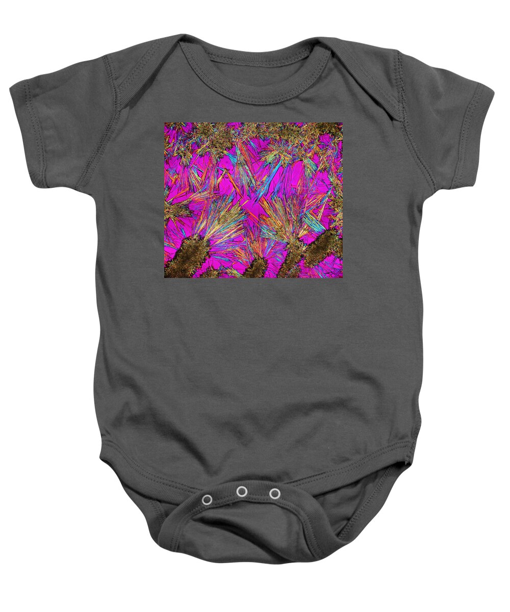 Crystals Baby Onesie featuring the photograph Seven-Percent Solution by Hodges Jeffery