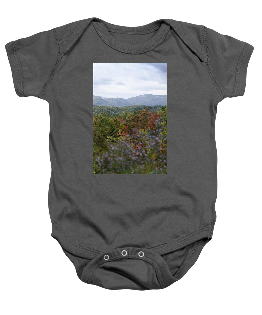 Gatlinburg Baby Onesie featuring the photograph Smoky Mountain Vista by Debbie Karnes