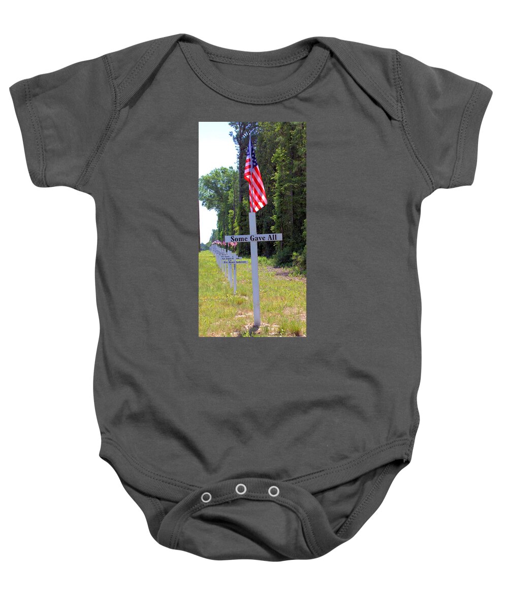 5807 Baby Onesie featuring the photograph Some Gave All by Gordon Elwell